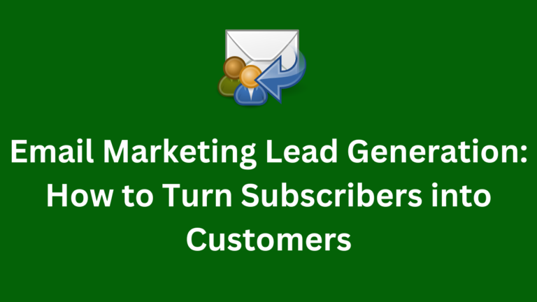 Email Marketing Lead Generation